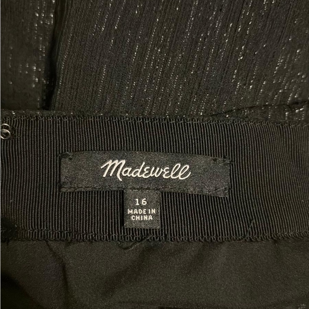 Madewell Black Ruffled Skater Mini Skirt - Picture 6 of 6